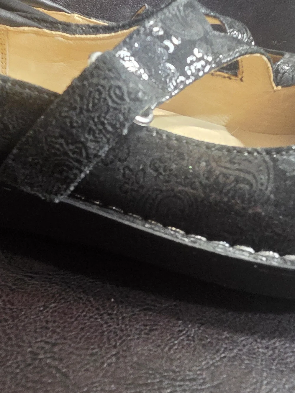 Alegria Women's Black Mary Jane Flats